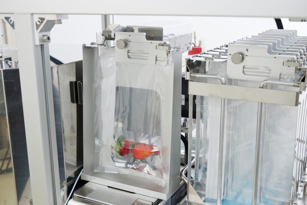 微生物検査前処理装置 フィルム培地用　希釈部　クローズアップ